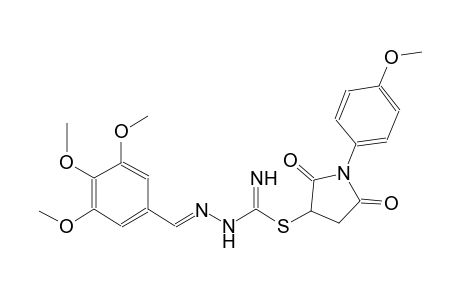 1-(4-methoxyphenyl)-2,5-dioxo-3-pyrrolidinyl (2E)-2-(3,4,5-trimethoxybenzylidene)hydrazinecarbimidothioate
