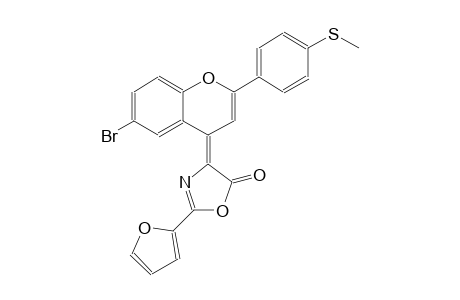 (4Z)-4-{6-bromo-2-[4-(methylsulfanyl)phenyl]-4H-chromen-4-ylidene}-2-(2-furyl)-1,3-oxazol-5(4H)-one