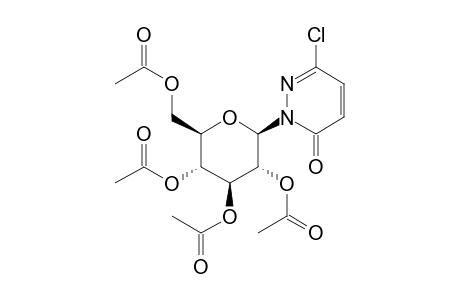 6-chloro-2-beta-D-glucopyranosyl-3(2H)-pyridazinone, tetraacetate (ester)