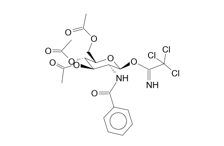 O-(2-Benzoylamino-2-deoxy-3,4,6-tri-O-acetyl-b-d-glucopyranosyl)-trichloroacetimidate