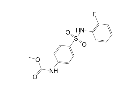 Methyl N-[4-[(2-fluorophenyl)sulfamoyl]phenyl]carbamate