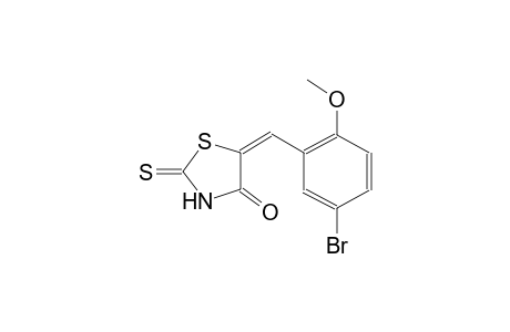 (5E)-5-(5-bromo-2-methoxybenzylidene)-2-thioxo-1,3-thiazolidin-4-one