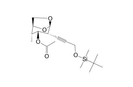 1,6-ANHYDRO-2,4-DIDEOXY-3-O-ACETYL-4-C-METHYL-2-C-(3-TERT.-BUTYLDIMETHYLSILYLOXYPROP-1-YNYL)-BETA-D-GLUCOPYRANOSE