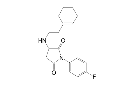 3-[2-(1-cyclohexenyl)ethylamino]-1-(4-fluorophenyl)pyrrolidine-2,5-dione