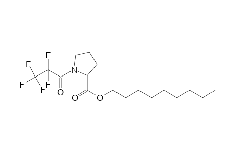 L-Proline, N-pentafluoropropionyl-, nonyl ester