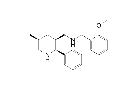 N-[(2-methoxyphenyl)methyl]-1-[(2S,3S,5S)-5-methyl-2-phenyl-3-piperidinyl]methanamine