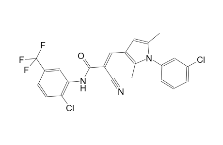 (2E)-3-[1-(3-chlorophenyl)-2,5-dimethyl-1H-pyrrol-3-yl]-N-[2-chloro-5-(trifluoromethyl)phenyl]-2-cyano-2-propenamide