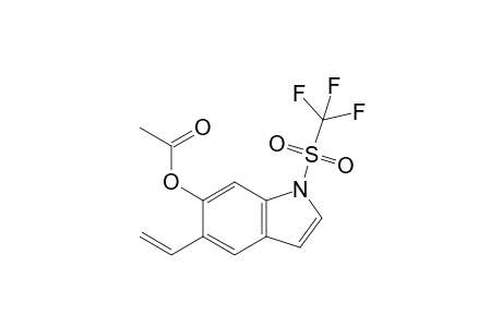 6-Acetoxy-1-trifluoromethanesulfonyl-5-vinylindole
