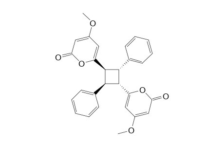 1,3-Diphenyl-2,4-bis[6'-(4"-methoxy-2"-pyronyl)]-cyclobutane
