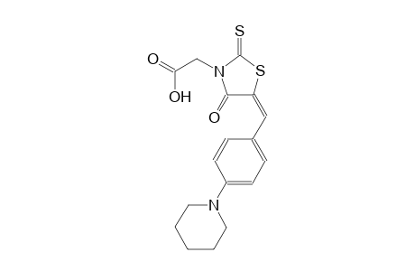 {(5E)-4-oxo-5-[4-(1-piperidinyl)benzylidene]-2-thioxo-1,3-thiazolidin-3-yl}acetic acid