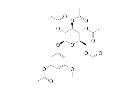1-BETA-D-(2',3',4',6'-TETRAACETYL)-GLUCOPYRANOSYLOXY-3-METHOXY-5-ACETO-BENZENE