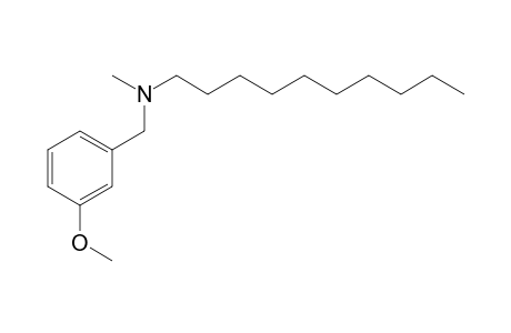 3-Methoxybenzylamine, N-decyl-N-methyl-