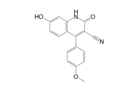 4-(4-Methoxyphenyl)-7-oxidanyl-2-oxidanylidene-1H-quinoline-3-carbonitrile