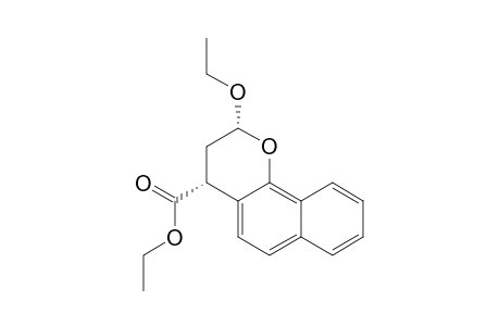 2H-Naphtho[1,2-b]pyran-4-carboxylic acid, 2-ethoxy-3,4-dihydro-, ethyl ester, cis-