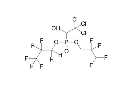 BIS(1,1,3-TRIHYDROPERFLUOROPROPYL)(1-HYDROXY-2,2,2-TRICHLOROETHYL)PHOSPHONATE