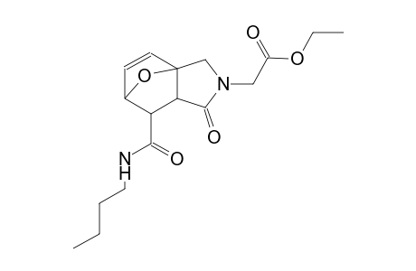 ethyl 2-[6-(butylcarbamoyl)-4-oxo-10-oxa-3-azatricyclo[5.2.1.0¹,⁵]dec-8-en-3-yl]acetate