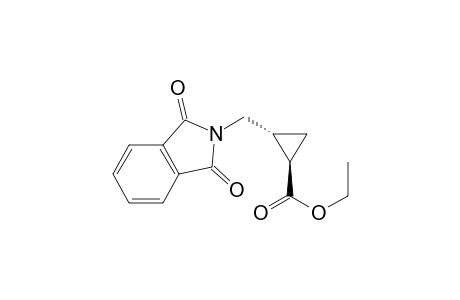 Cyclopropanecarboxylic acid, 2-[(1,3-dihydro-1,3-dioxo-2H-isoindol-2-yl)methyl]-, ethyl ester, trans-