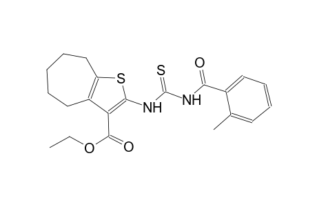 ethyl 2-({[(2-methylbenzoyl)amino]carbothioyl}amino)-5,6,7,8-tetrahydro-4H-cyclohepta[b]thiophene-3-carboxylate