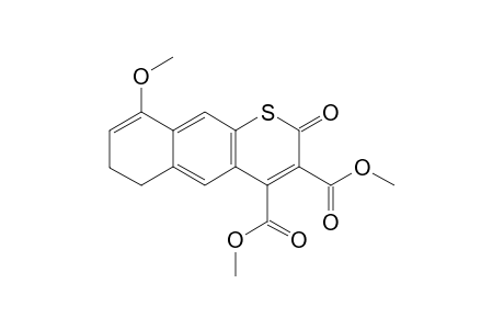 2H-Naphtho[1,2-b]thiopyran-3,4-dicarboxylic acid, 5,6-dihydro-8-methoxy-2-oxo-, dimethylv: ester