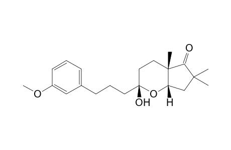 (2R,4aS,7aS)-2-hydroxy-2-[3-(3-methoxyphenyl)propyl]-4a,6,6-trimethyl-3,4,7,7a-tetrahydrocyclopenta[b]pyran-5-one