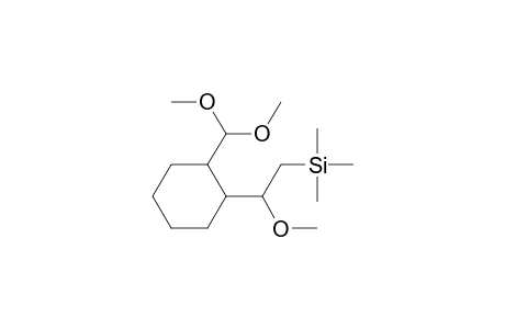 2-(1-Methoxy-2-(trimethylsilyl)ethyl)cyclohexane-1-carboxaldehyde Dimethyl Acetal