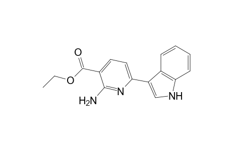 2-Amino-3-carbethoxy-6-(3-indolyl)pyridine