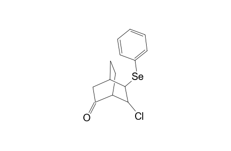 (1RS,4SR,5SR,6SR)-5-exo-benzeneselenyl-6-endo-chlorobicyclo[2.2.2]octan-2-one