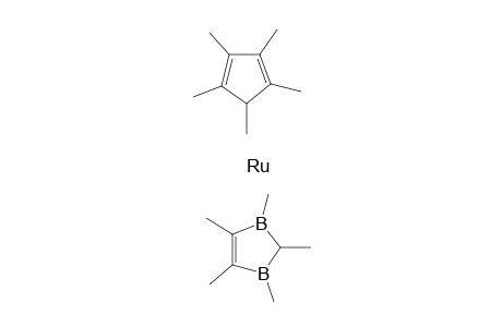 (eta5-Pentamethyl-2,3-dihydro-1,3-diborolyl)(eta5-pentamethylcyclopentadienyl)ruthenium