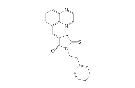 4-thiazolidinone, 3-(2-phenylethyl)-5-(5-quinoxalinylmethylene)-2-thioxo-, (5Z)-