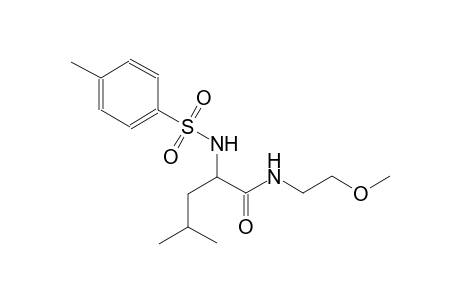 (2S)-N-(2-methoxyethyl)-4-methyl-2-{[(4-methylphenyl)sulfonyl]amino}pentanamide