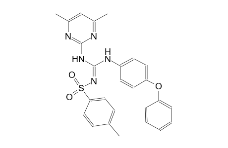 N-[(Z)-[(4,6-dimethyl-2-pyrimidinyl)amino](4-phenoxyanilino)methylidene]-4-methylbenzenesulfonamide