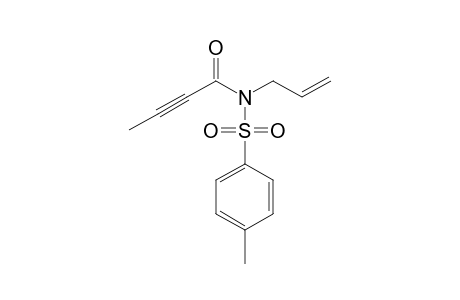 N-(4-methylphenyl)sulfonyl-N-prop-2-enyl-2-butynamide