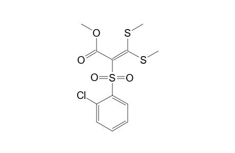 1-(2-CHLOROPHENYLSULFONYL)-1-METHOXYCARBONYL-2,2-DI-(METHYLTHIO)-ETHENE