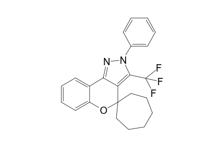 2-Phenyl-3-(trifluoromethyl)-2,4-dihydro-spiro(chro-men[4,3-c]pyrazole-4,1'-cycloheptane)