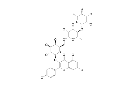 KAEMPFEROL-3-O-[ALPHA-L-RHAMNOPYRANOSYL-(1->4)-ALPHA-L-RHAMNOPYRANOSYL-(1->6)]-BETA-D-GALACTOPYRANOSIDE;KAEMPFEROL-3-ISORHAMNINOSIDE