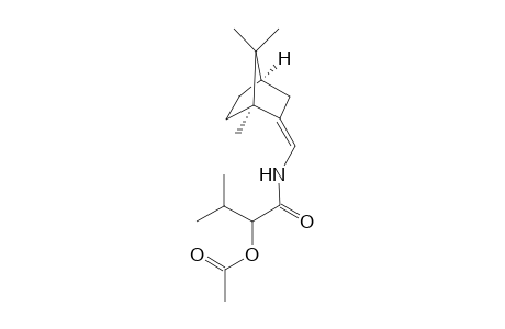 N-[11]-(Camphor-2-cis-methylidene-yl)]-2-(acetoxy)-3-methylbutanamide