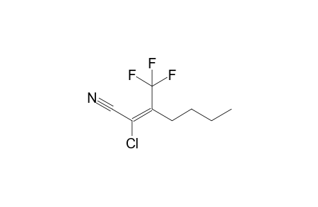 (E)-2-chloranyl-3-(trifluoromethyl)hept-2-enenitrile