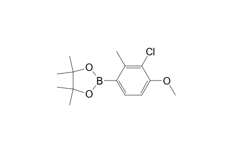 2-(3-Chloro-4-methoxy-2-methylphenyl)-4,4,5,5-tetramethyl-1,3,2-dioxaborolane