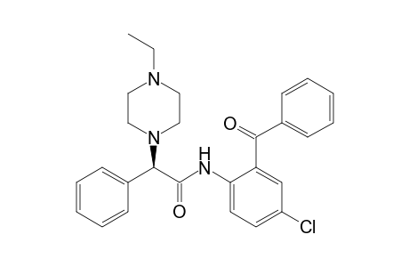 (R,S)-N-(2-benzoyl-4-chlorophenyl)-2-(4-ethyl-piperazinyl)-2-phenylacetamide