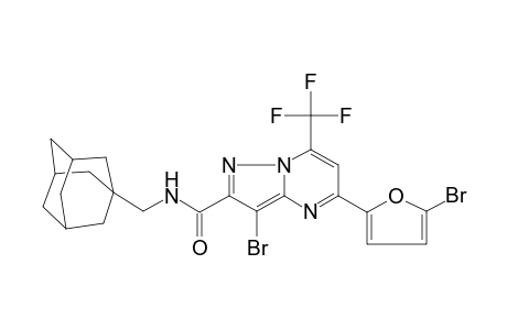 N-(1-adamantylmethyl)-3-bromanyl-5-(5-bromanylfuran-2-yl)-7-(trifluoromethyl)pyrazolo[1,5-a]pyrimidine-2-carboxamide
