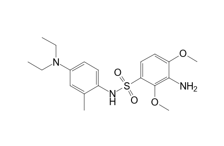 Benzenesulfonamide, 3-amino-N-[4-(diethylamino)-2-methylphenyl]-2,4-dimethoxy-