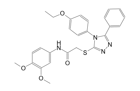N-(3,4-dimethoxyphenyl)-2-{[4-(4-ethoxyphenyl)-5-phenyl-4H-1,2,4-triazol-3-yl]sulfanyl}acetamide