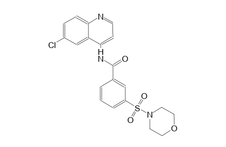 benzamide, N-(6-chloro-4-quinolinyl)-3-(4-morpholinylsulfonyl)-