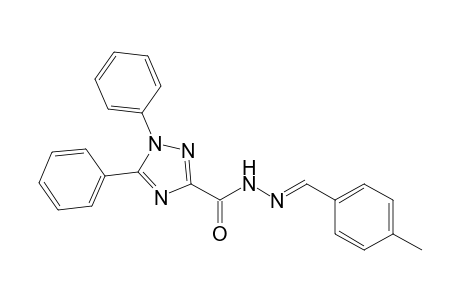 1,5-diphenyl-1H-[1,2,4]triazole-3-carboxylic acid (p-methylbenzylidene)-hydrazide