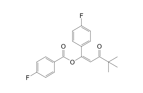 1-(4-Fluorophenyl)-4,4-dimethyl-3-oxopent-1-en-1-yl 4-fluorobenzoate