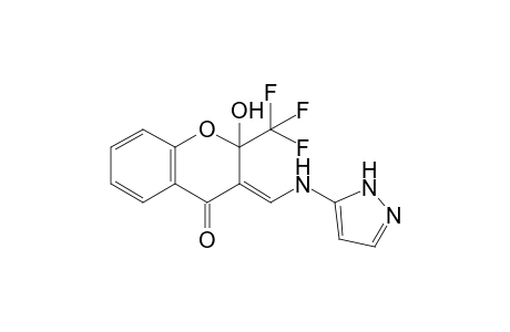 2-Hydroxy-3-[(1H-pyrazol-5-ylamino)methylene]-2-(trifluoromethyl)-2,3-dihydro-4H-chromen-4-one