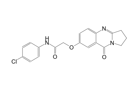 acetamide, N-(4-chlorophenyl)-2-[(1,2,3,9-tetrahydro-9-oxopyrrolo[2,1-b]quinazolin-7-yl)oxy]-