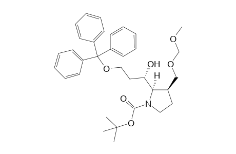 (2R,3S)-1-(tert-Butoxycarbonyl)-2-[(S)-1-hydroxy-3-(triphenylmethoxy)propyl]-3-(methoxymethoxymethyl)pyrrolidine