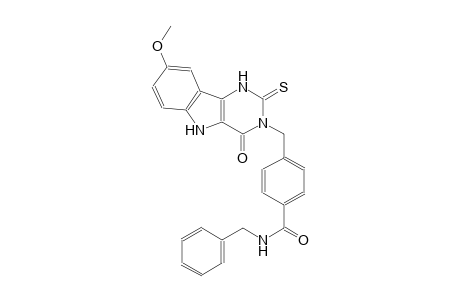 benzamide, N-(phenylmethyl)-4-[(1,2,4,5-tetrahydro-8-methoxy-4-oxo-2-thioxo-3H-pyrimido[5,4-b]indol-3-yl)methyl]-