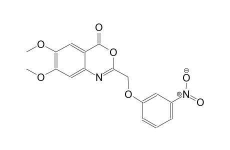 6,7-dimethoxy-2-[(3-nitrophenoxy)methyl]-4H-3,1-benzoxazin-4-one